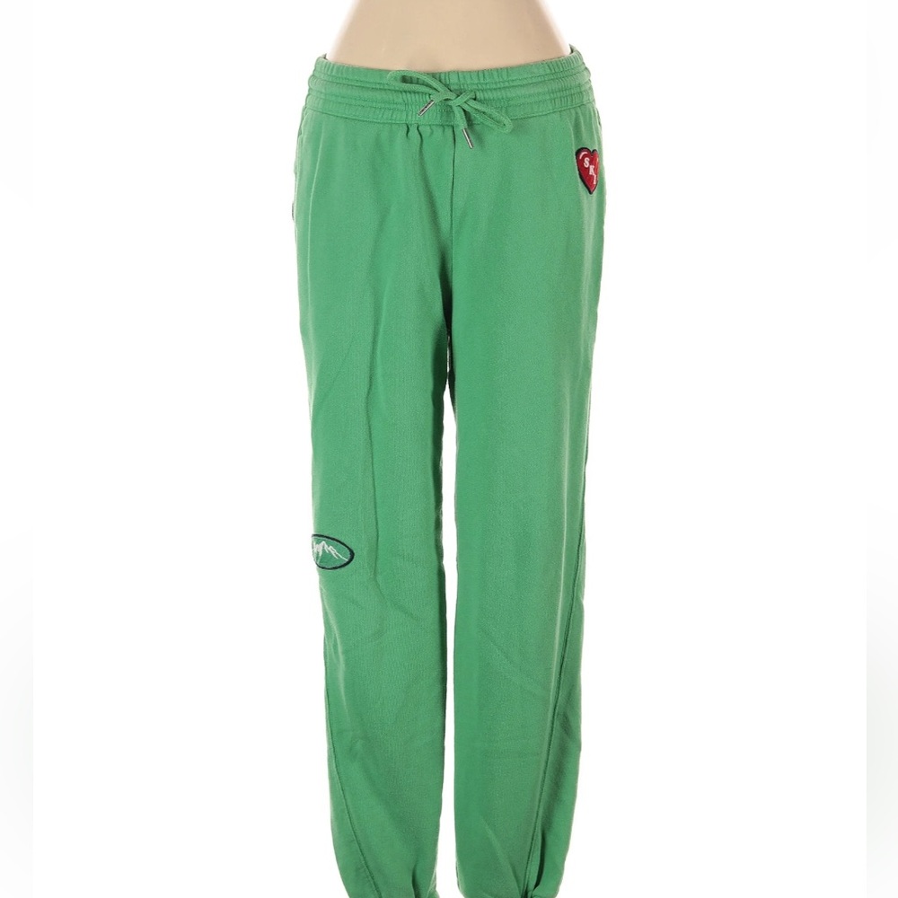 NEW NWT Aerie Green Jogger Pants with Patch’s size S - Picture 2 of 5